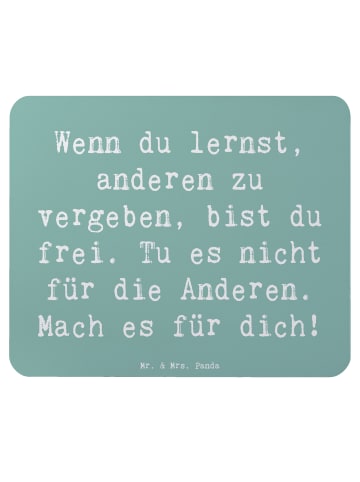 Mr. & Mrs. Panda Mauspad Spruch Vergebung Freiheit mit Spruch in Meeresbrise