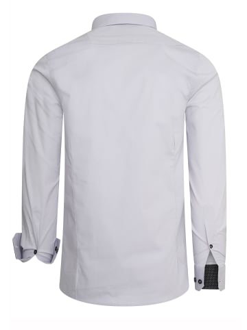 Rusty Neal Freizeit- Business Hemd im Kontrast Design in Grau