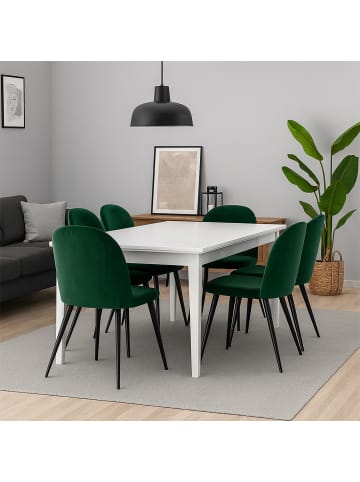 ebuy24 Essgruppe Venedig (7-teilig) Grün 95 x 276 cm