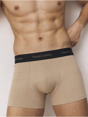 Vincent Creation® Boxershorts 6 Stück Hipster, Retroshorts in schwarz/taupe/schwarz