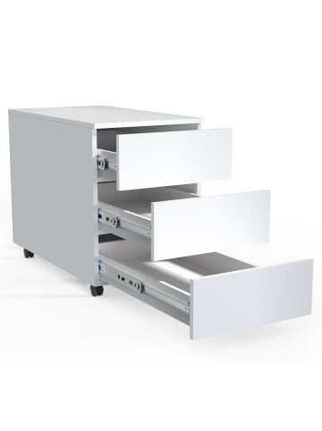 VCM  Rollcontainer Beistellcontainer Dalosa 70 cm in Weiß