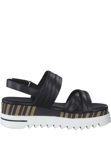 Marco Tozzi Plateau Sandaletten in Schwarz