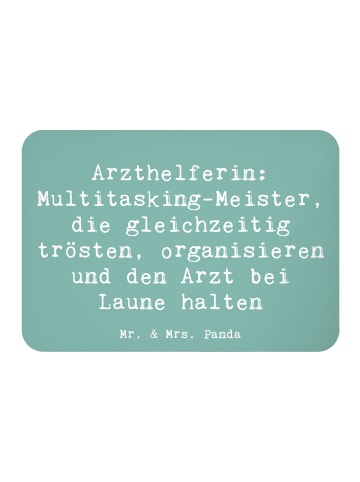 Mr. & Mrs. Panda Kühlschrankmagnet Spruch Arzthelferin Meister m... in Meeresbrise