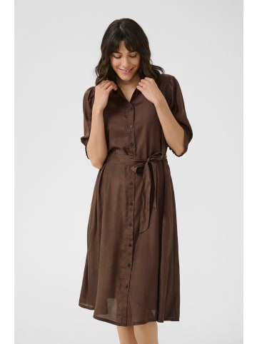 Kaffe Kleid KAemine Regular fit in Chocolate Brown