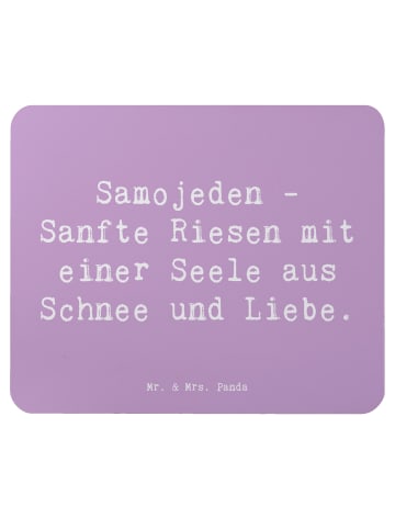 Mr. & Mrs. Panda Mousepad Spruch Menschojede Liebe mit Spruch in Lavendeltraum