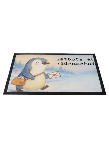 Mr. & Mrs. Panda Fußabtreter Postbote Leidenschaft Design mit Sp... in Weiß