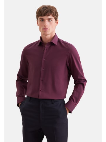 Seidensticker Flanellhemd Slim in Rot