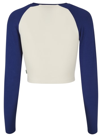 Urban Classics Long Sleef in whitesand/spaceblue