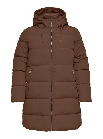 ONLY Carmakoma Plus Size Stepp Mantel Parka CARNEWDOLLY in Dunkelbraun