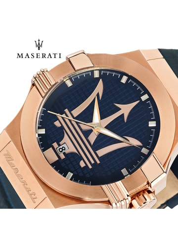 Maserati Analog-Armbanduhr Maserati Potenza in blau groß (ca. 40mm)