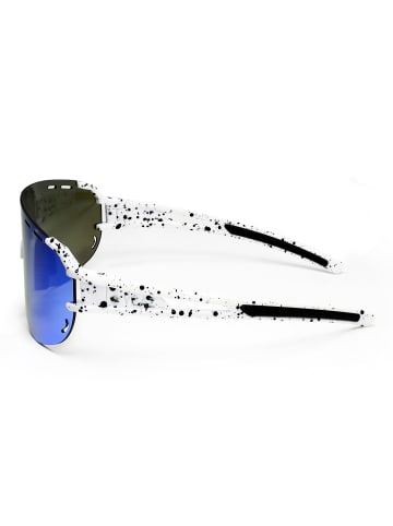 YEAZ SUNGLOW sport-sonnenbrille weiß/blau in weiß / blau