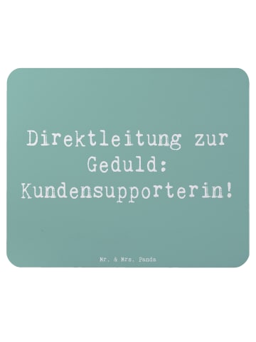 Mr. & Mrs. Panda Mousepad Spruch Kundensupporterin Geduld mit Sp... in Meeresbrise