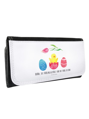 Mr. & Mrs. Panda Portemonnaie für Damen Küken Schlüpfen mit Spruch in Weiß