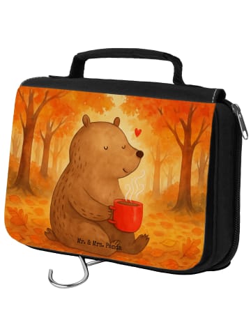 Mr. & Mrs. Panda Kosmetiktasche Bär Morgenkaffee Design ohne Spruch in Weiß