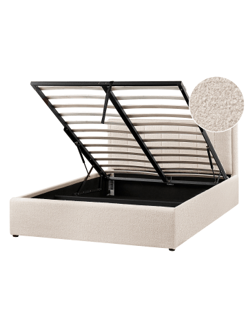 Beliani 2-tlg Doppelbett MONTLAUR in Beige