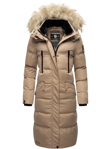 Marikoo Steppmantel Schneesternchen in Taupe