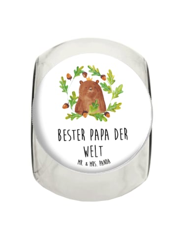 Mr. & Mrs. Panda Vorratsdose Bär König mit Spruch in Weiß