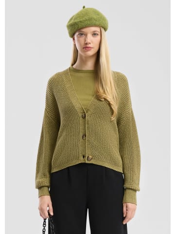 QS Strickjacke in 75W0_grün