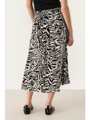 PART TWO Rock BiseraPW Gerade Passform in Black Animal Print