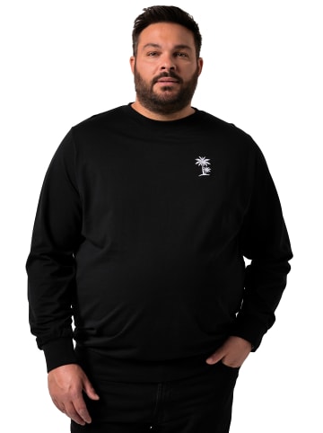 Men Plus Sweatshirt in schwarz