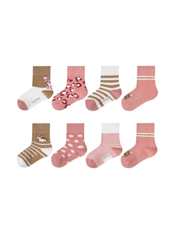 camano Babysocken ca-soft 8er Pack blush rosé+cornstalk