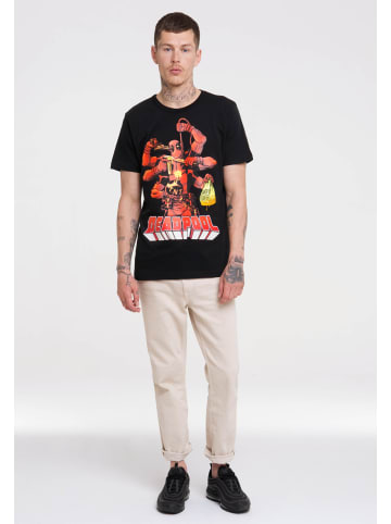 Logoshirt T-Shirt Marvel Comics – Deadpool in schwarz