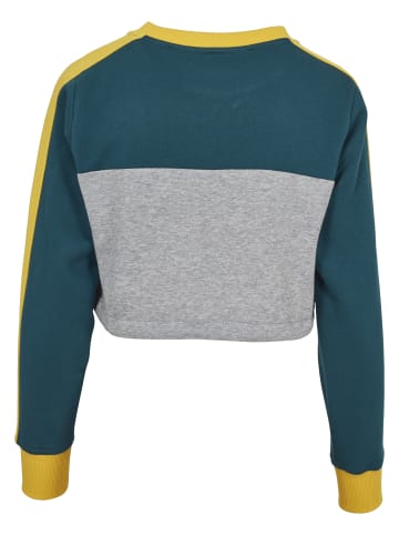 Urban Classics Sweater in grey/jasper/chromeyellow