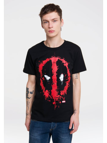 Logoshirt T-Shirt Marvel Deadpool Face in schwarz