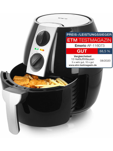 Emerio Heissluft-Fritteuse AF-116073 Air-Fryer mit 4,5 Liter Fassungsvermögen