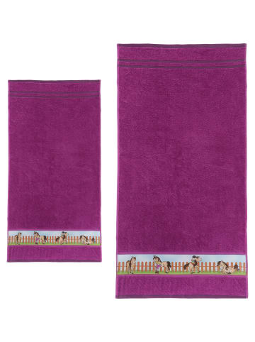 Erwin Müller Walk-Frottier-Set 3-tlg. (1 HT, 1 BT + 1 WH) in fuchsia