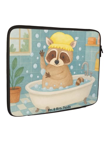 Mr. & Mrs. Panda Notebook Tasche Waschbär Design ohne Spruch in Weiß