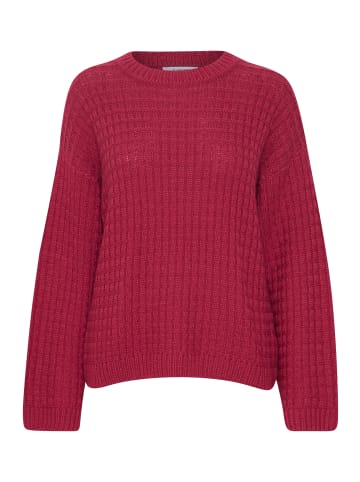 b.young Grobstrick Pullover Sweater mit Abgesetzten Schultern in Rot