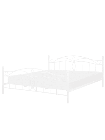 Beliani Doppelbett ANTLIA in Weiß - (W) 188 x (H) 108 x (L) 209 cm