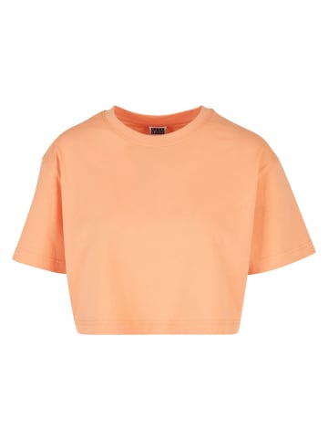 Urban Classics Cropped T-Shirts in papaya