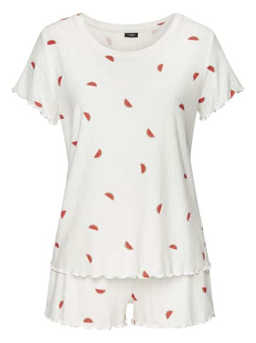 VIVANCE DREAMS Shorty in ecru-rot-gemustert