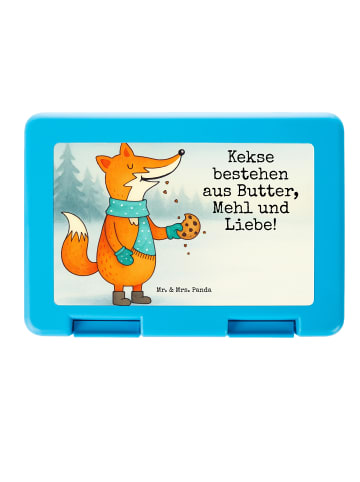 Mr. & Mrs. Panda Bentobox Fuchs Keks Design mit Spruch in Weiß