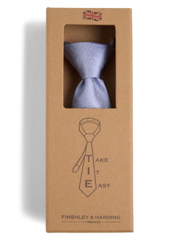 Finshley & Harding London Krawatte Take It Easy in blau - 0001