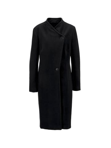 GOLDNER Wärmender Wollmantel in schwarz