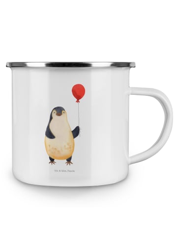 Mr. & Mrs. Panda Teetasse Pinguin Luftballon ohne Spruch in Weiß