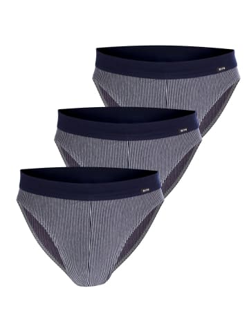 CiTO Slips 3er Pack in Navy / gestreift