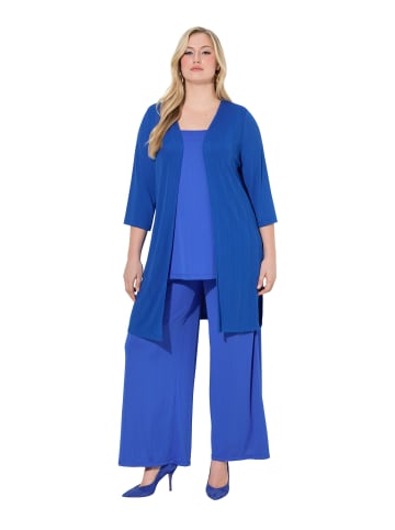 Ulla Popken Shirtjacke in azurblau