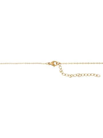 Adeliás Damen Halskette mit Anhänger – Herz aus Edelstahl in gold