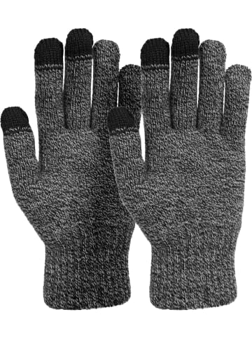 styleBREAKER Touchscreen Handschuhe in Schwarz-Weiß