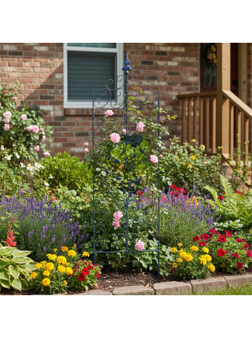 relaxdays Rankhilfe in Schwarz - (B)35 x (H)116 cm