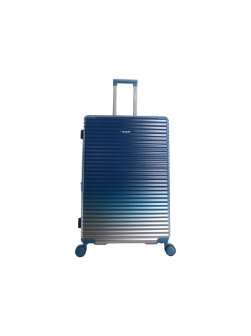 Saxoline SX Blue Elite Trolley TSA Zahlenschloss Spinner 76 cm in blue gradient
