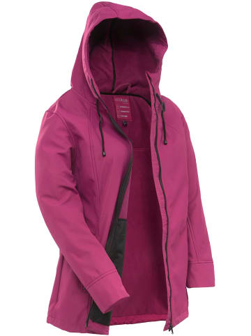 Ulla Popken Softshelljacke in fuchsia pink