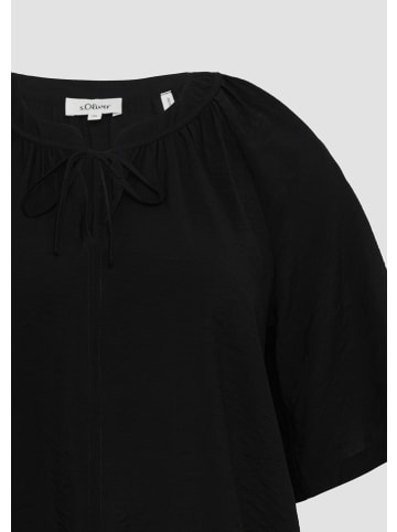 s.Oliver Bluse kurzarm in Schwarz