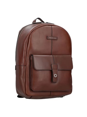 The Bridge Biagio Rucksack Leder 41 cm Laptopfach in marrone-rutenio palladio