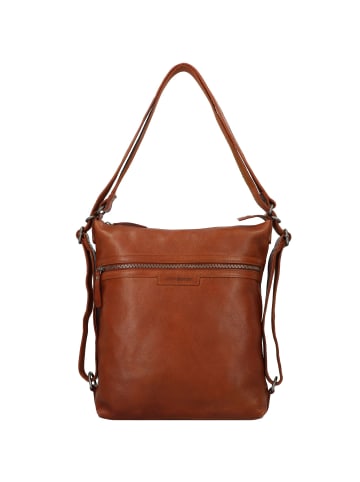 Greenburry Schultertasche Leder 29,5 cm in cognac