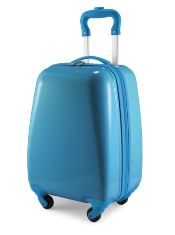 Hauptstadtkoffer For Kids - Kindertrolley mit Aufklebern in Cyanblau